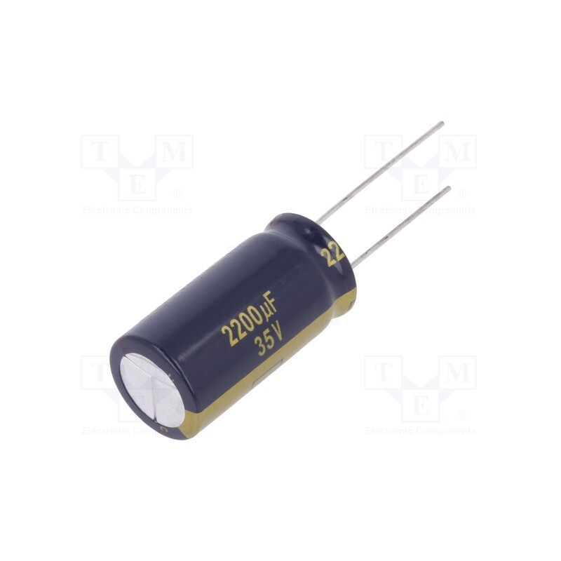 1 pcs x PANASONIC - EEUFC1V222 - Capacitor: electrolytic, low ESR, THT, 2200uF, 35VDC, Ø16x31.5mm