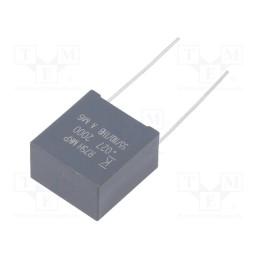 2 pcs x KEMET - R75UI227050H3J - Capacitor: polypropylene, 27nF, 18x11x19mm, THT, ±5%, 15mm, 2000VDC