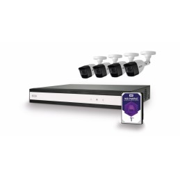 1 pcs - ABUS Security-Center Indoor, Outdoor IR CCTV Surveillance Kit, IP