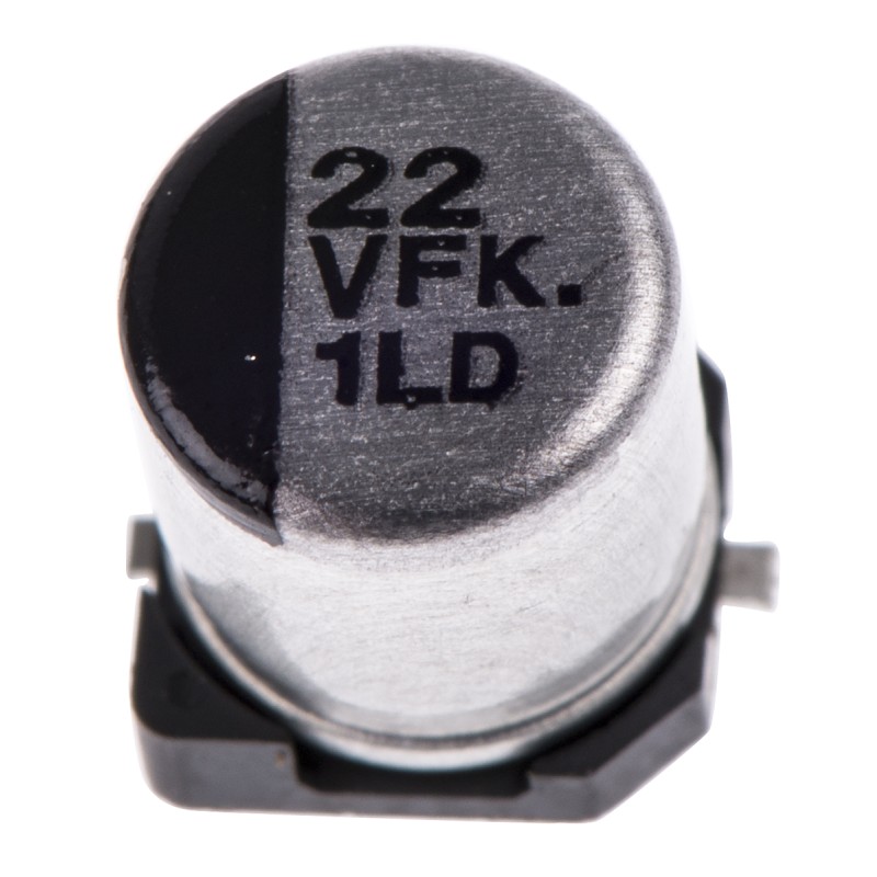 50 pcs - Panasonic 22μF Aluminium Electrolytic Capacitor 35V dc, Surface Mount - EEEFK1V220R