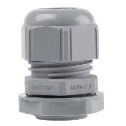 1 Bag of 5 - Lapp SKINTOP Series Grey Polyamide Cable Gland, M20 Thread, 6mm Min, 13mm Max, IP66, IP68, IP69