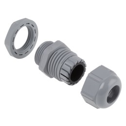 1 Bag of 5 - Lapp SKINTOP Series Grey Polyamide Cable Gland, M20 Thread, 6mm Min, 13mm Max, IP66, IP68, IP69