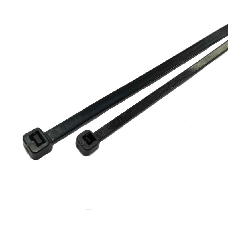 1 Bag of 100 - RS PRO Cable Tie Kit, 203mm x 3.6 mm, Black Nylon, Pk-100