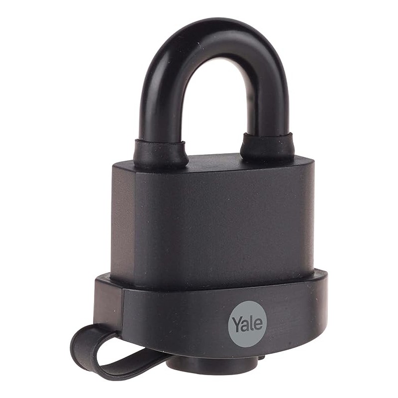 1 pcs - YALE Padlock Weatherproof Padlock, 9mm Shackle, 53mm Body