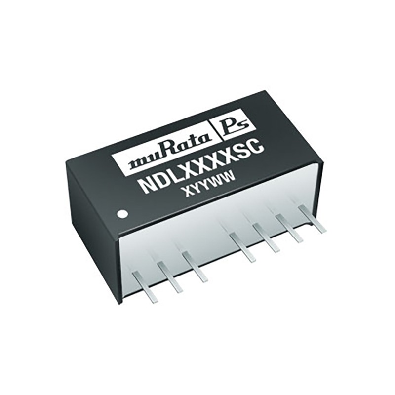 1 pcs - Murata Power Solutions NDL DC-DC Converter, 5V dc/ 400mA Output, 18 - 36 V dc Input, 2W, Through Hole, +85°C Max
