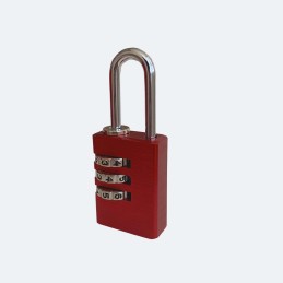 1 pcs - RS PRO Combination Aluminium Combination Padlock, 3mm Shackle, 23mm Body