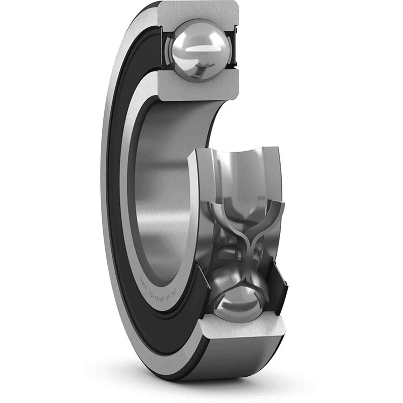 1 pcs - SKF 6316-2RS1 Single Row Deep Groove Ball Bearing- Both Sides Sealed 80mm I.D, 170mm O.D