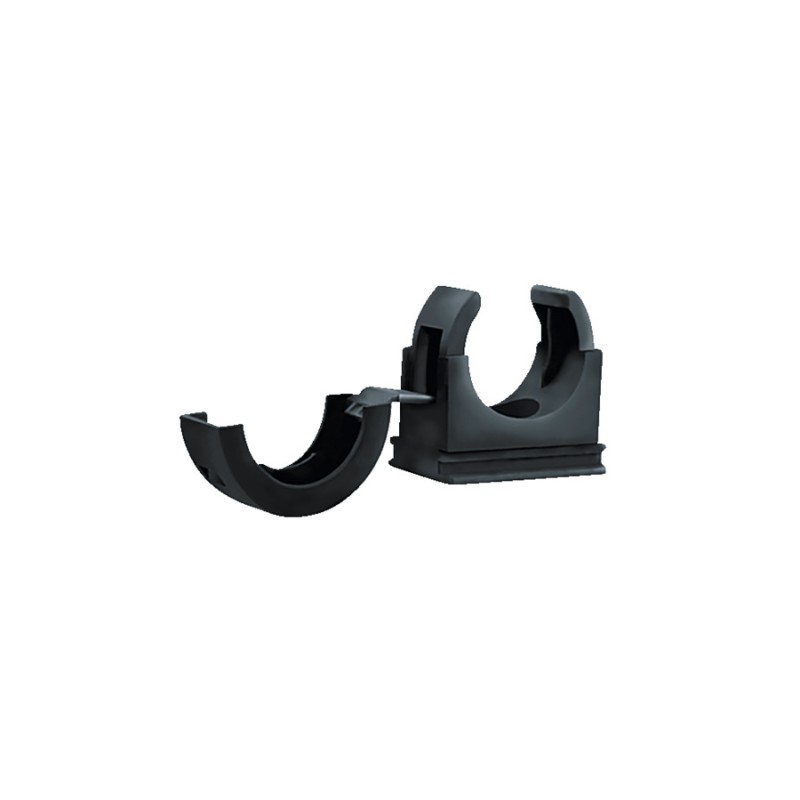 1 Bag of 10 - HellermannTyton, Cable Clip, 10mm Nominal Size, M5, Polyamide 6.6 (PA66), Black