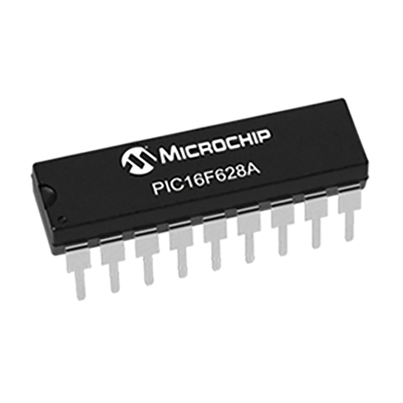 5 pcs - Microchip PIC16F628A-I/P, 8bit PIC Microcontroller, PIC16F, 20MHz, 3.5 kB Flash, 18-Pin PDIP