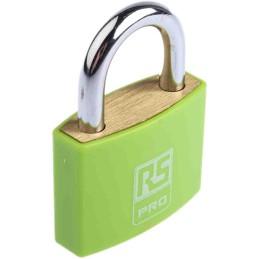 1 pcs - RS PRO Key Weatherproof Brass Padlock, 6mm Shackle, 43mm Body