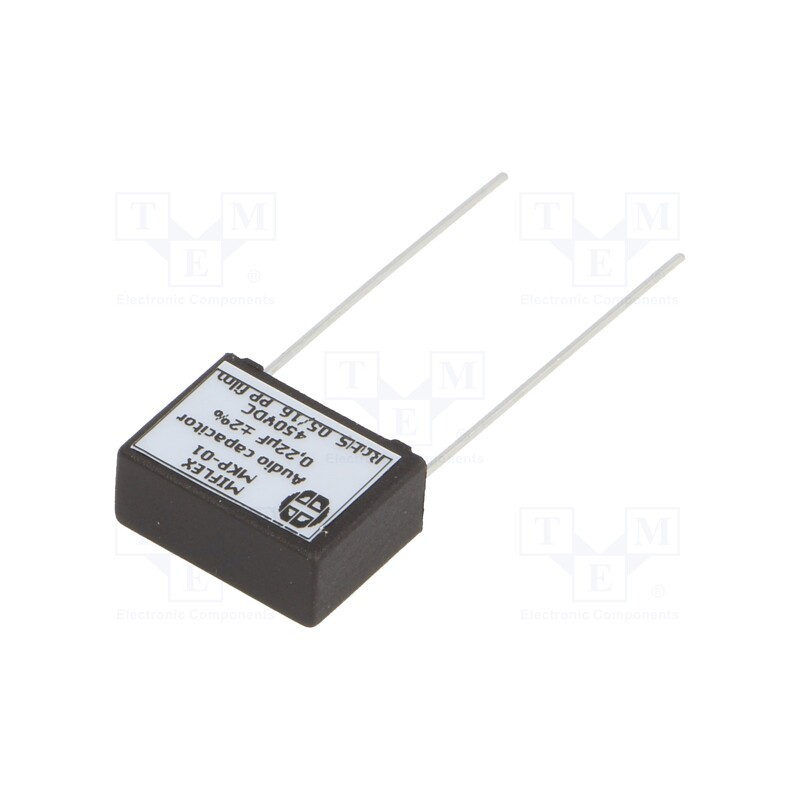 1 pcs x MIFLEX - MKP01DG422G-B - Capacitor: polypropylene, 0.22uF, 450VDC, 15mm, ±2%, 18x13.5x7.5mm