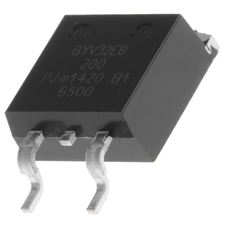 5 pcs - WeEn Semiconductors Co., Ltd 200V 20A, Dual Ultrafast Rectifiers Diode, 3-Pin D2PAK BYV32EB-200,118