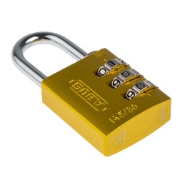 1 pcs - ABUS 145/30 Combination Weatherproof Aluminium, Steel Safety Padlock, 5mm Shackle, 30mm Body