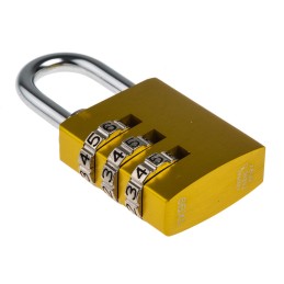 1 pcs - ABUS 145/30 Combination Weatherproof Aluminium, Steel Safety Padlock, 5mm Shackle, 30mm Body