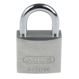 1 pcs - ABUS Key Weatherproof Titanium Weatherproof Padlock, Keyed Alike, 5mm Shackle, 30mm Body