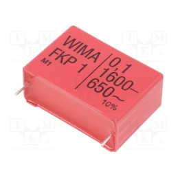 1 pcs x WIMA - FKP1T031007E00KSSD - Capacitor: polypropylene, 100nF, 17x29x41.5mm, THT, ±10%, 37.5mm