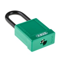 1 pcs - ABUS Key Weatherproof Aluminium, Steel Safety Padlock, 6.5mm Shackle, 38mm Body