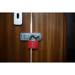 1 pcs - RS PRO Key Weatherproof Brass Padlock, 6mm Shackle, 43mm Body