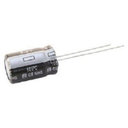 100 pcs - Panasonic 330μF Aluminium Electrolytic Capacitor 6.3V dc, Radial, Through Hole - EEUFR0J331B