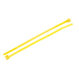 1 Bag of 100 - HellermannTyton Cable Tie, 100mm x 2.5 mm, Yellow Nylon, Pk-100