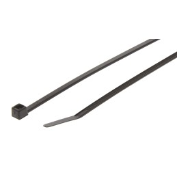 1 Bag of 100 - HellermannTyton Cable Tie, 260mm x 3.3 mm, Black Polyamide 6.6 (PA66), Pk-100