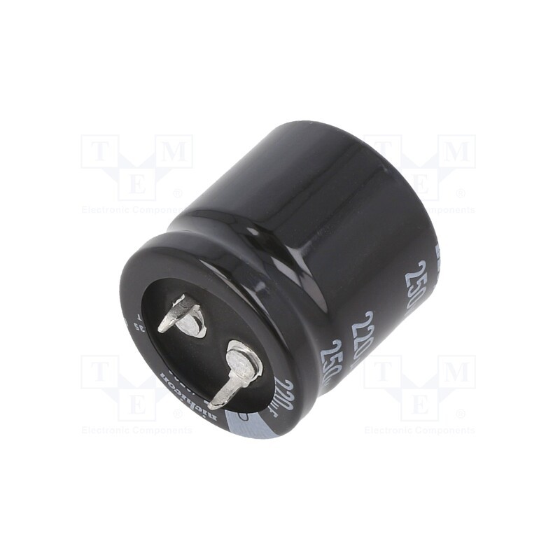 1 pcs x NICHICON - LGR2E221MELA25 - Capacitor: electrolytic, SNAP-IN, 220uF, 250VDC, Ø25x25mm, ±20%