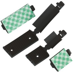 1 Bag of 100 - HellermannTyton Black Nylon Flat Cable Clamp