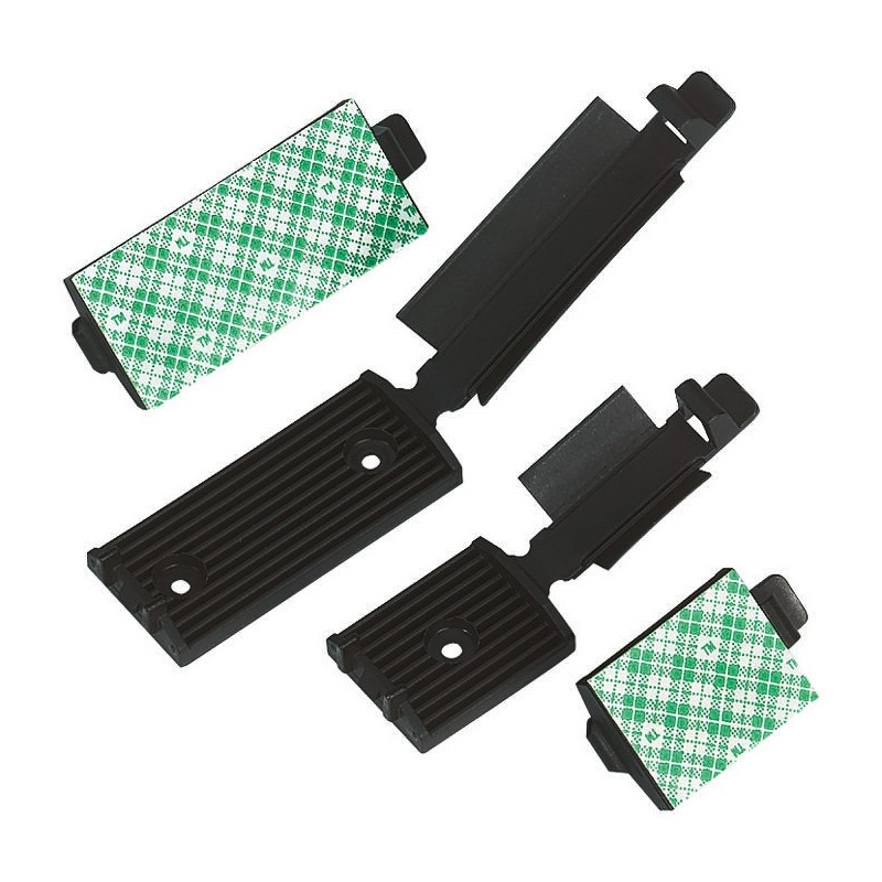 1 Bag of 100 - HellermannTyton Black Nylon Flat Cable Clamp