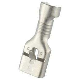 1 Bag of 100 - RS PRO Uninsulated Female Spade Connector, Receptacle, 0.8 x 6.35mm Tab Size