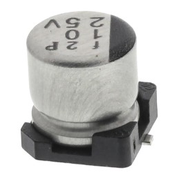 125 pcs - Nichicon 10μF Aluminium Electrolytic Capacitor 25V dc, Surface Mount - UWT1E100MCL1GB