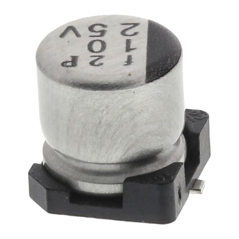 125 pcs - Nichicon 10μF Aluminium Electrolytic Capacitor 25V dc, Surface Mount - UWT1E100MCL1GB