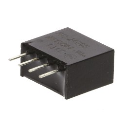 1 pcs - Recom RO DC-DC Converter, 9V dc/ 111mA Output, 21.6 - 26.4 V dc Input, 1W, Through Hole, +85°C Max Temp -40°C