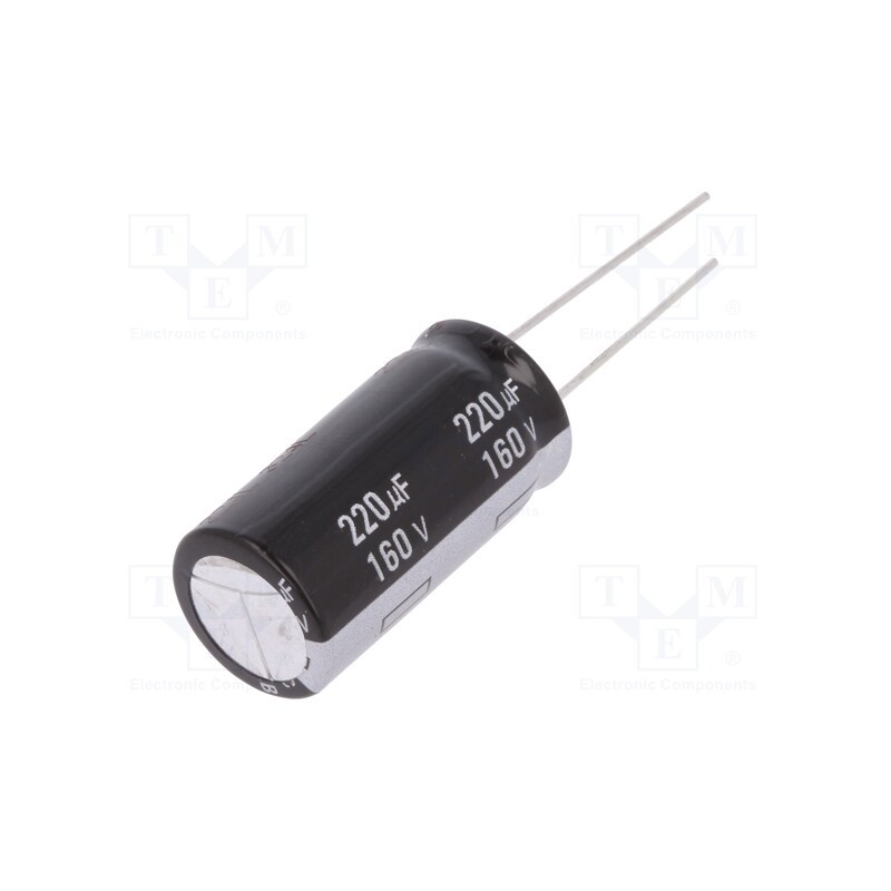 1 pcs x PANASONIC - EEUEB2C221 - Capacitor: electrolytic, THT, 220uF, 160VDC, Ø16x31.5mm, ±20%