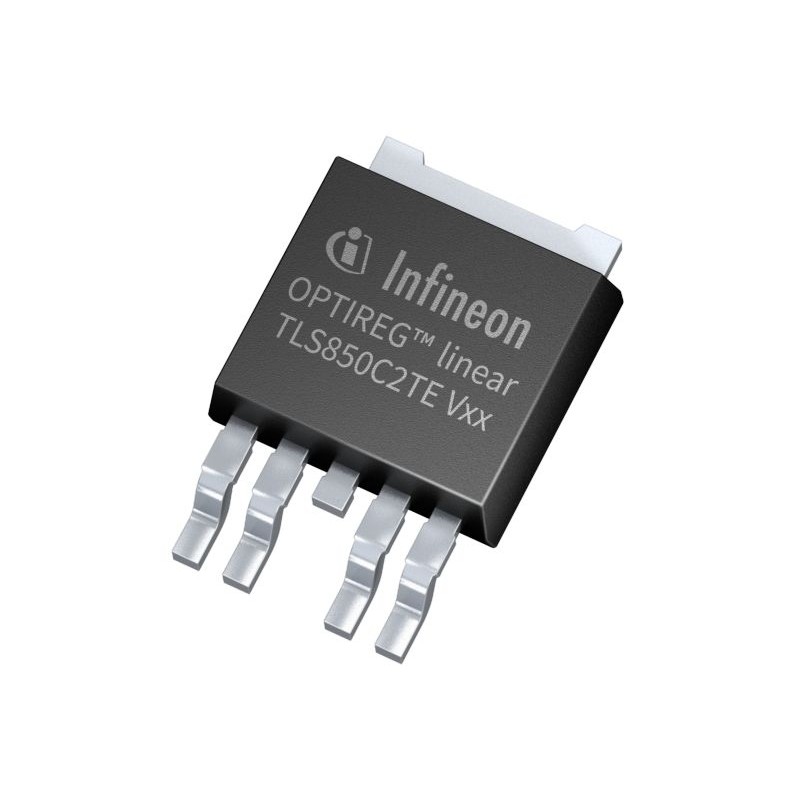 10 pcs - Infineon TLS850C2TEV50ATMA1, 1, Voltage Regulator 500mA 5-Pin, PG-TO252-5