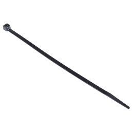1 Bag of 100 - RS PRO Cable Tie, 190mm x 4.8 mm, Black Nylon, Pk-100