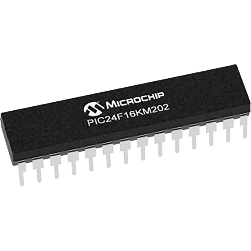 5 pcs - Microchip PIC24F16KM202-I/SP, 16bit PIC Microcontroller, PIC24F, 32MHz, 16 kB Flash, 28-Pin SPDIP