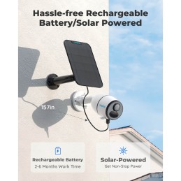 1 pcs - Reolink Indoor, Outdoor PoE Solar Powered CCTV Camera, 2560 x 1440 Resolution