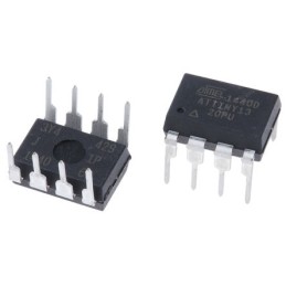 5 pcs - Microchip ATTINY13-20PU, 8bit AVR Microcontroller, ATtiny13, 20MHz, 1 kB Flash, 8-Pin PDIP