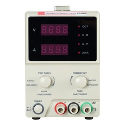 1 pcs - RS PRO Digital Bench Power Supply, 0 - 60V, 0 - 5A, 1-Output, 300W - UKAS Calibrated