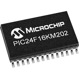 5 pcs - Microchip PIC24FV16KM202-I/SS, 16bit PIC Microcontroller, PIC24FV, 32MHz, 16 kB Flash, 28-Pin SSOP