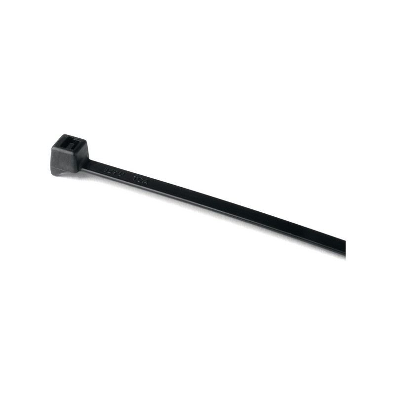 1 Bag of 1000 - HellermannTyton Cable Ties, Releasable, 100mm x 2.5 mm, Black Polyamide 6.6 (PA66), Pk-1000pack