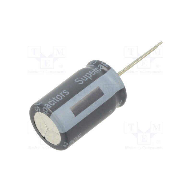 1 pcs x EATON ELECTRONICS - HSL1625-3R8227-R - Supercapacitor, THT, 220F, 3.8VDC, ±20%, Body dim: Ø16.5x27mm, 25uA