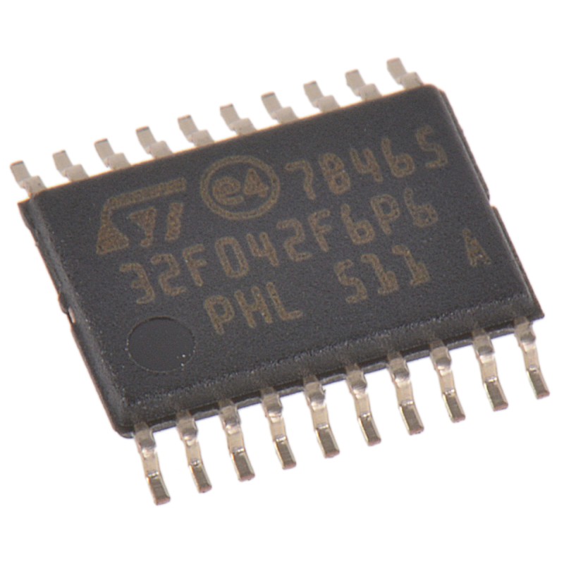 5 pcs - STMicroelectronics STM32F042F6P6, 32bit ARM Cortex M0 Microcontroller, STM32F0, 48MHz, 32 kB Flash, 20-Pin TSSOP