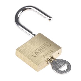 1 pcs - ABUS Key Weatherproof Brass, Steel Padlock, Keyed Alike, 6mm Shackle, 40mm Body