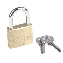 1 pcs - ABUS Key Weatherproof Brass, Steel Padlock, Keyed Alike, 6mm Shackle, 40mm Body