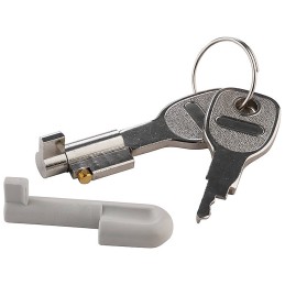 1 pcs - Bopla Silver Steel Cylinder Lock, Push Unlock