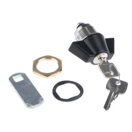1 pcs - Euro-Locks a Lowe & Fletcher group Company Camlock, 16mm Panel-to-Tongue, 23 x 20.2mm Cutout, Key Unlock