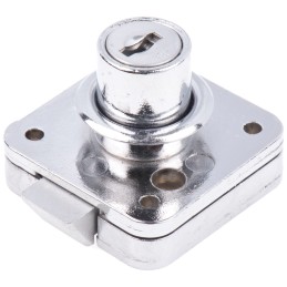 1 pcs - Euro-Locks a Lowe & Fletcher group Company Slam Lock, 21.1mm Panel-to-Tongue, 16.5mm Cutout, Key Unlock