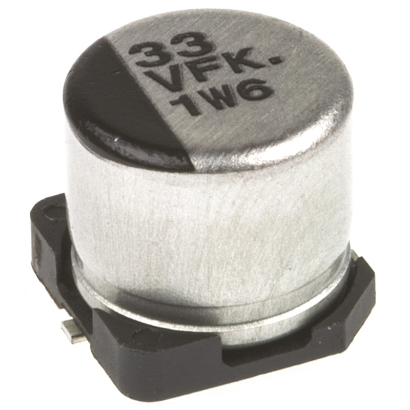 100 pcs - Panasonic 33μF Aluminium Electrolytic Capacitor 35V dc, Surface Mount - EEEFK1V330P