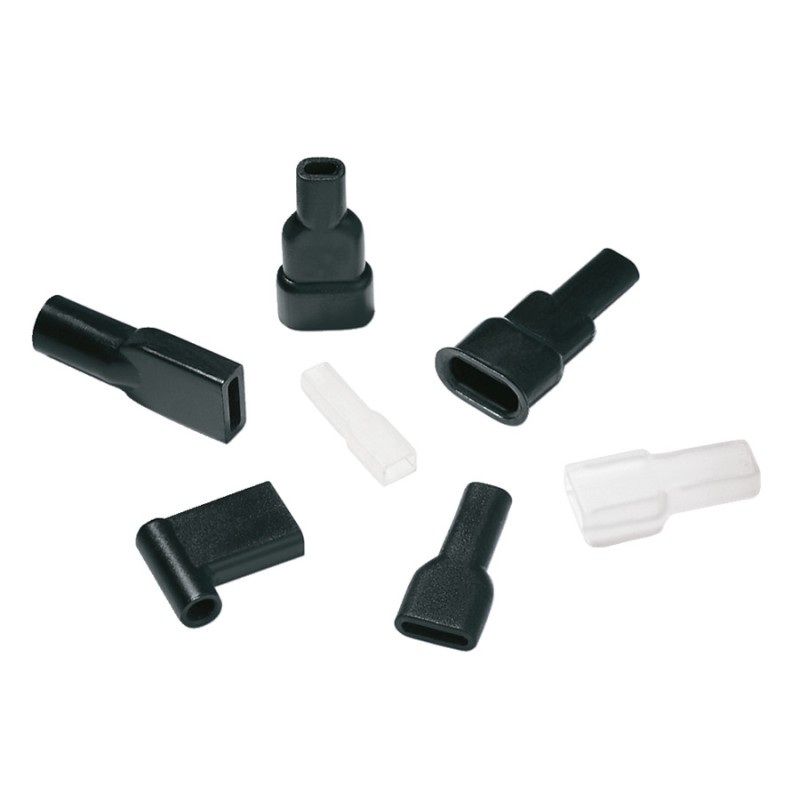 1 Bag of 2000 - HellermannTyton Elbow Natural, PVC, 5.3mm